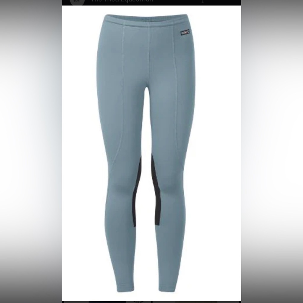 Kerrits Kids Performance Knee Patch Tights in Teal